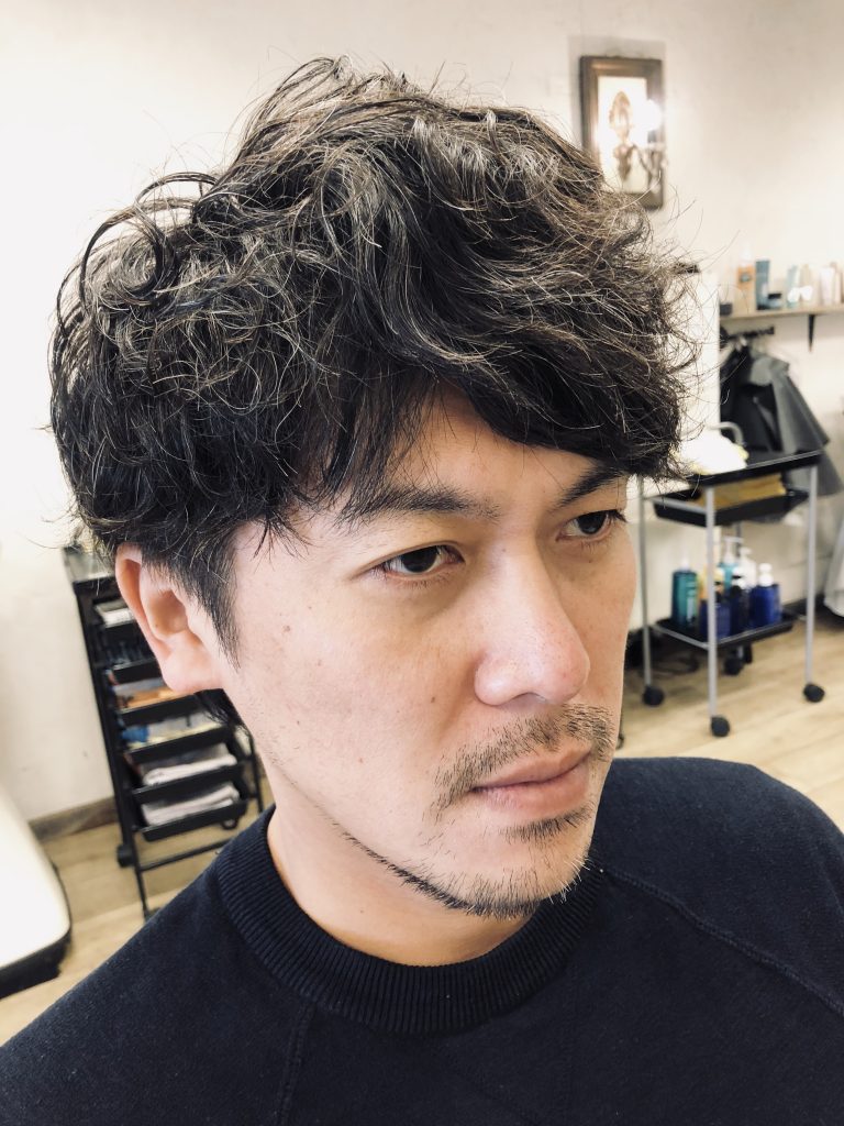 メンズパーマのご紹介。スパイラルとピンパーマMIXの仕上がりはコチラ！ 三鷹 徒歩7分 美容室 VOICEhair《ボイスヘア》【代表