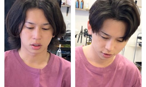 メンズ　男性　縮毛矯正　曲がる