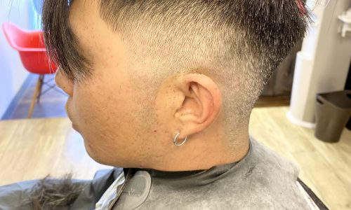 三鷹の美容室VOICE hairで施術したスキンフェードのサイドカット写真